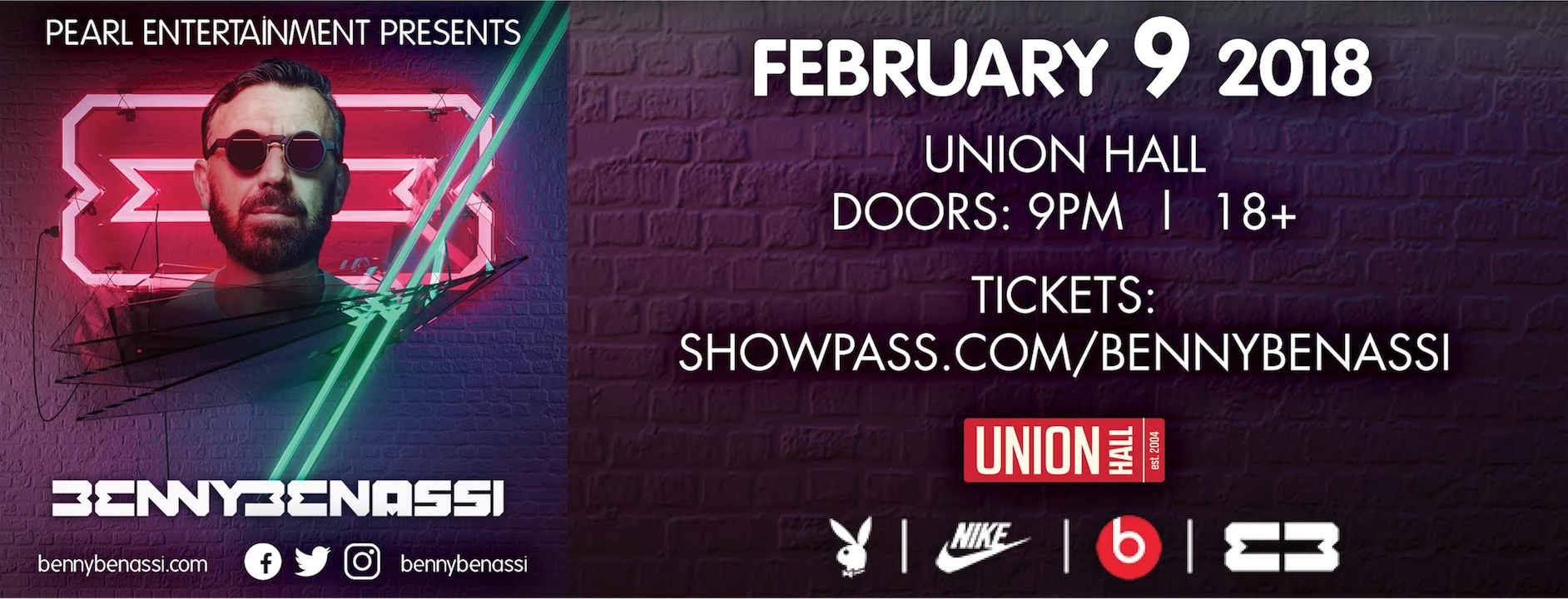 Event image for Benny Benassi @ Union Hall