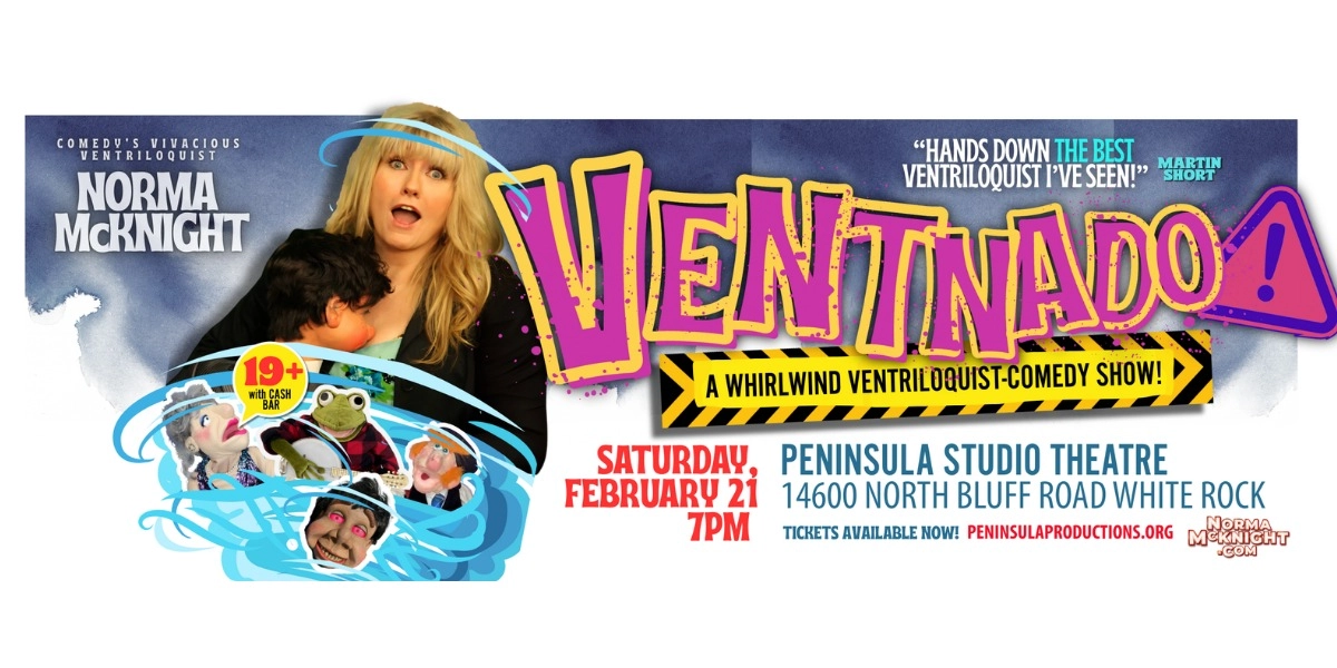 Event image for VENTNADO -Ventriloquist Comedy Show