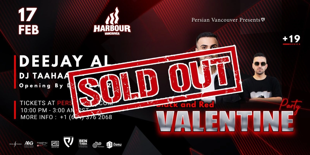 Event image for Valentine Black & Red Party - Deejay Al & Dj Taahaa - Vancouver