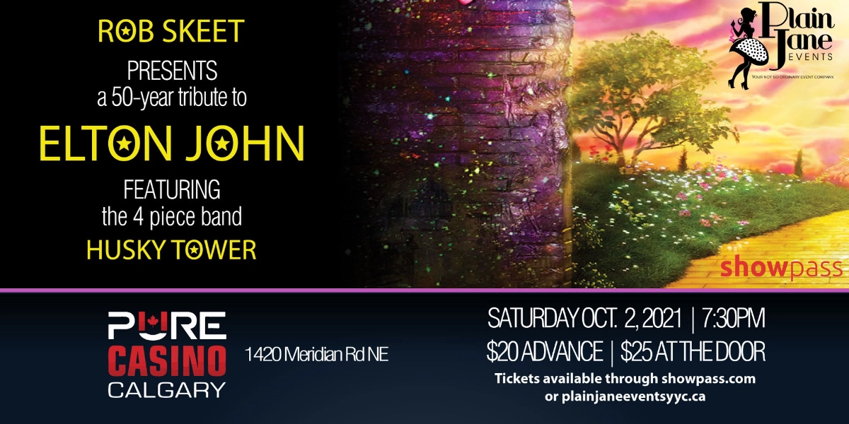 Event image for Rob Skeet Presents a 50-year Tribute to Elton John