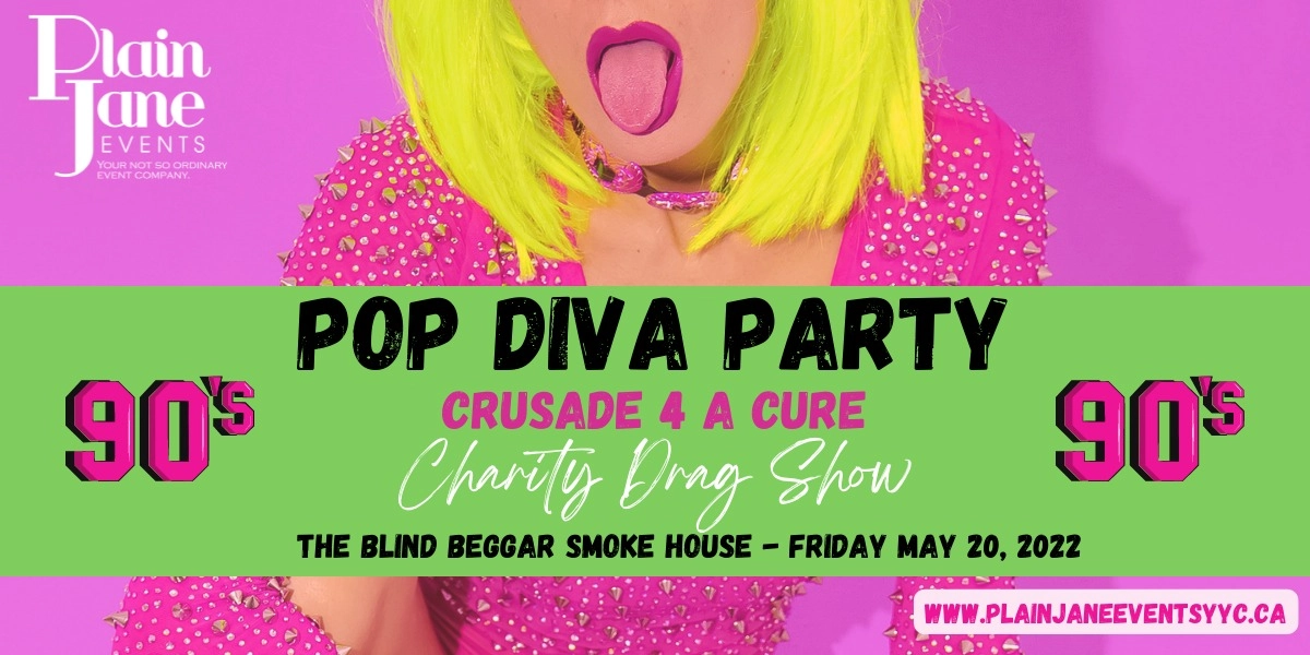 Event image for 90's Pop Diva Charity Drag Show