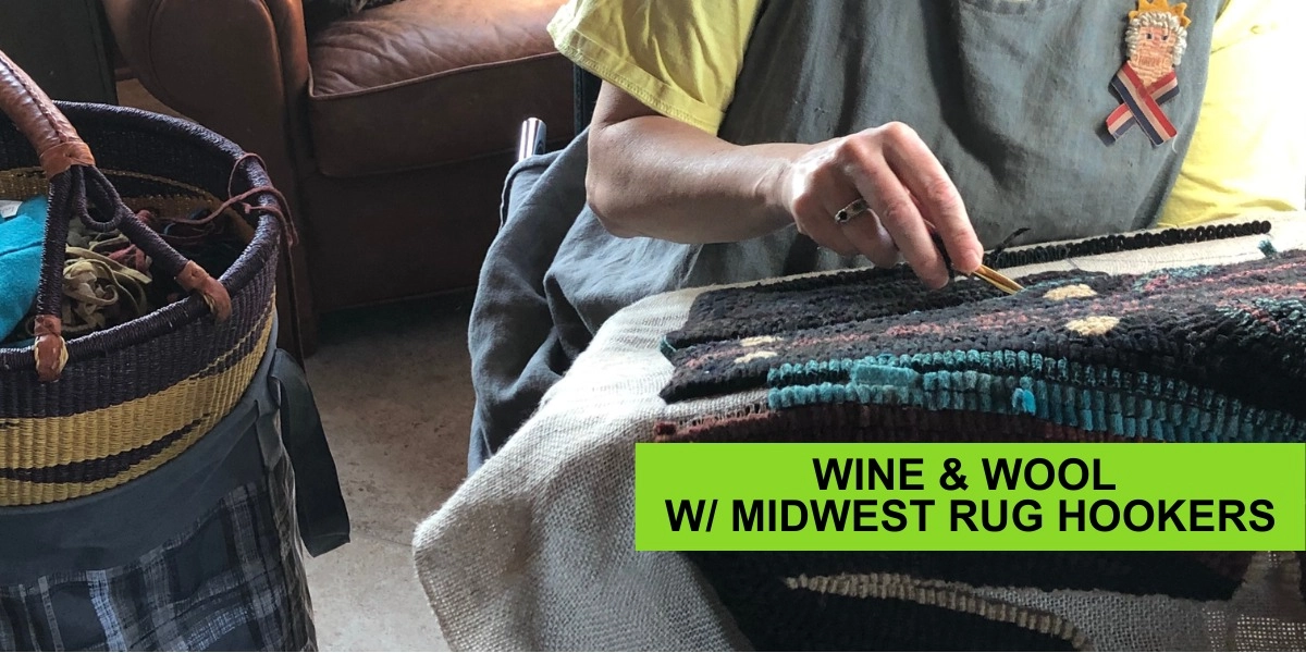 Event image for Wine & Wool: The Art of Rug Hooking