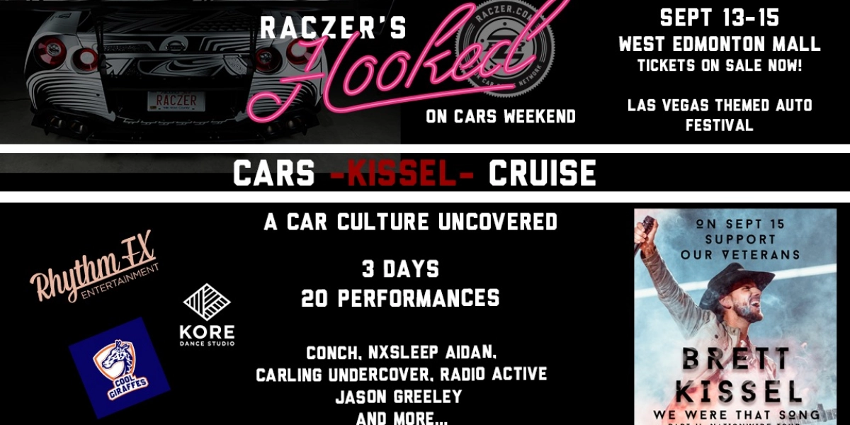 Event image for Raczer's "HOOKED" Las Vegas themed Auto Fest. feat. Brett Kissel concert