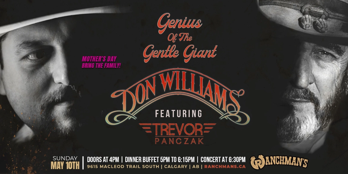 Image d'événement pour THE GENIUS OF THE GENTLE GIANT - THE MUSIC OF DON WILLIAMS featuring TREVOR PANCZAK