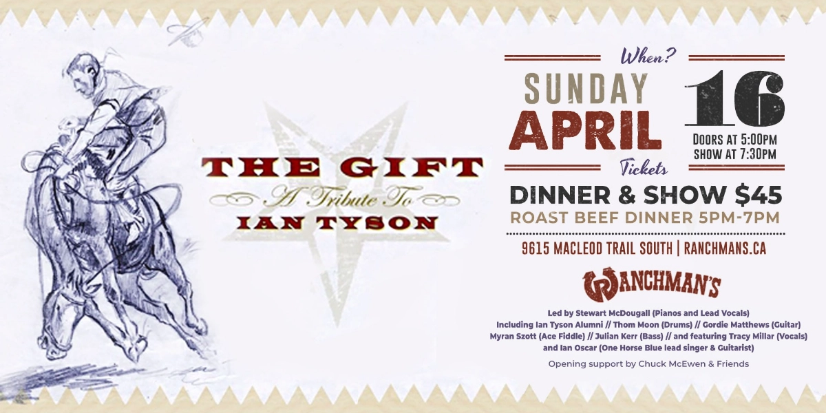 Event image for THE GIFT AN IAN TYSON TRIBUTE - APRIL 16TH