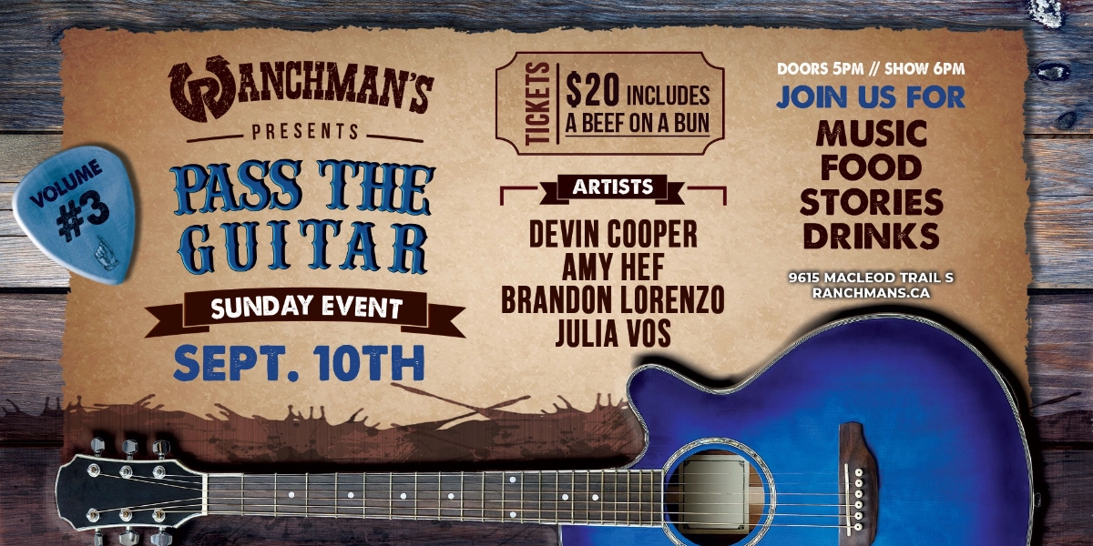 Event image for RANCHMANS PRESENTS: PASS THE GUITAR VOL. 3