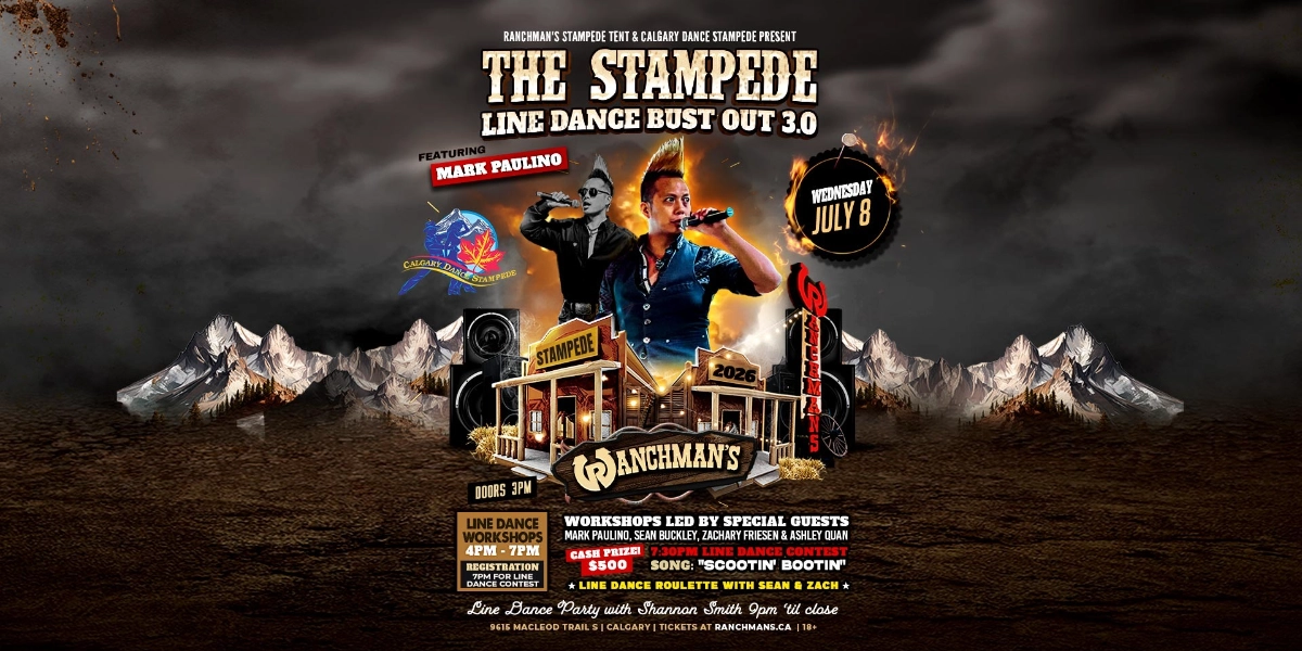 Event image for THE STAMPEDE LINE DANCE BUST OUT 3.0