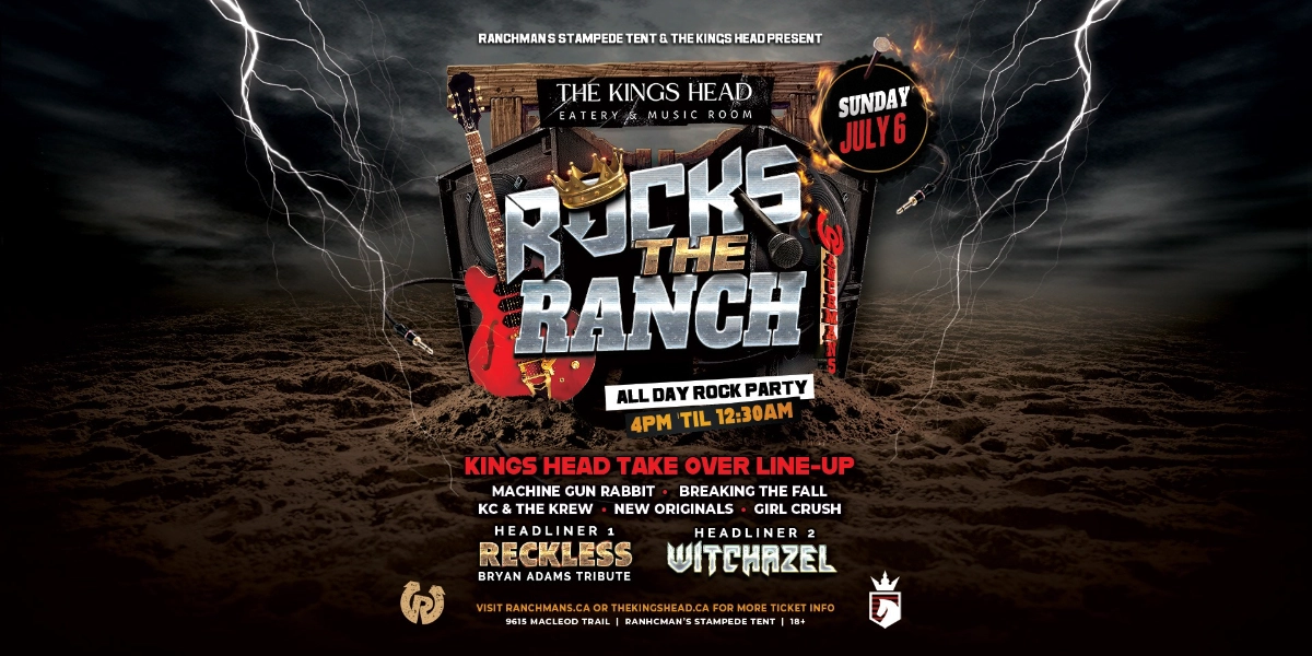 Event image for THE KINGS HEAD ROCKS THE RANCH