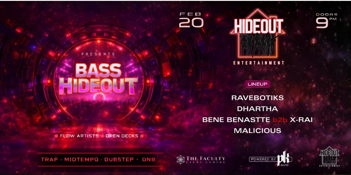 Event image for Hideout Entertainment Presents: BASS HIDEOUT