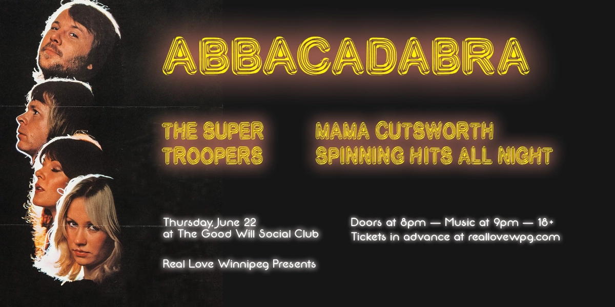 Event image for ABBAcadabra with The Super Troopers and Mama Cutsworth!