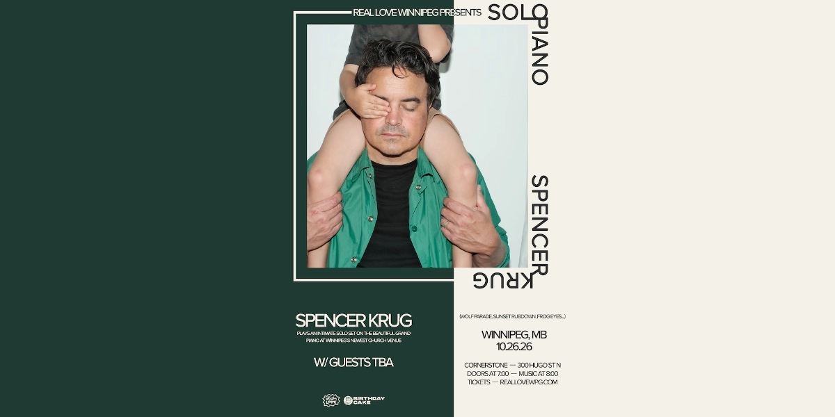 Event image for Spencer Krug (of Wolf Parade, Sunset Rubdown..) LIVE at Cornerstone in Winnipeg