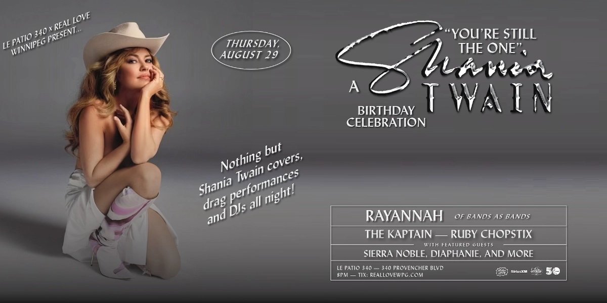 Event image for You're Still The One • A Shania Twain Birthday Celebration!