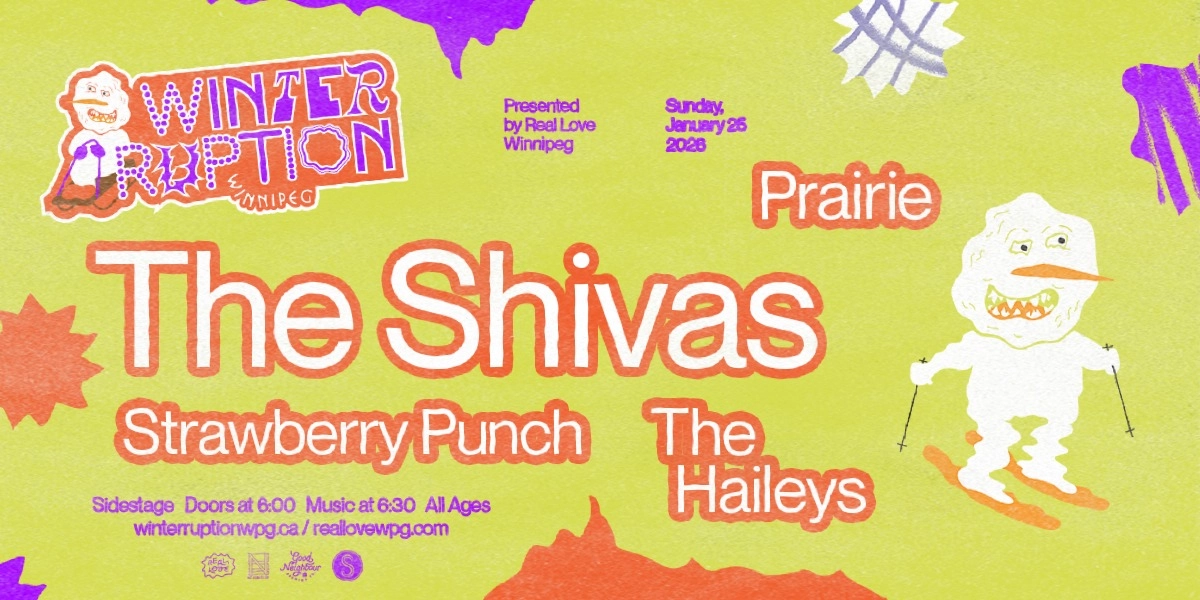 Image d'événement pour WTRPTN26 ❄︎ The Shivas w/ Strawberry Punch, Prairie and The Haileys
