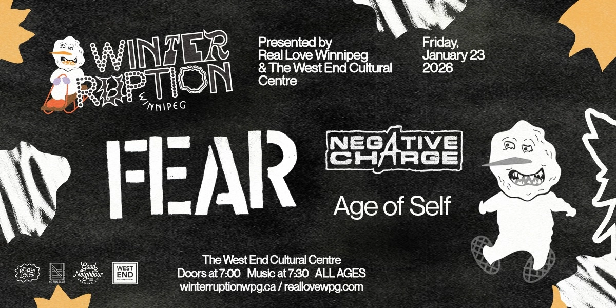 Event image for WTRPTN26 ❄︎ FEAR w/ NEGATIVE CHARGE, Age of Self