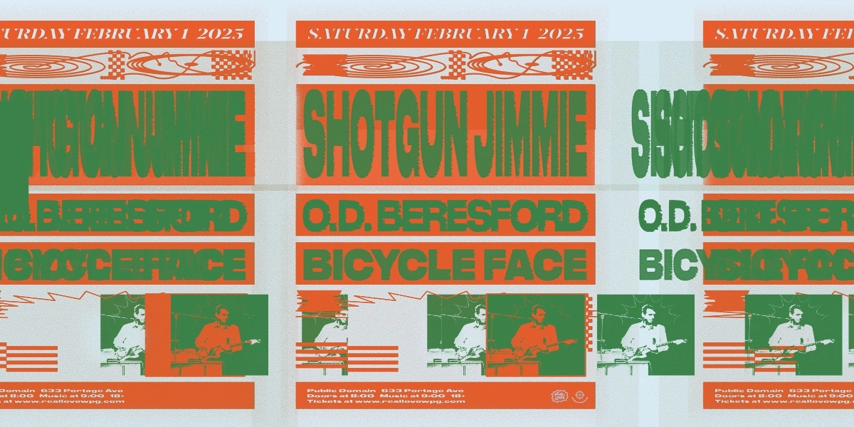 Event image for Shotgun Jimmie with O.D. Beresford and Bicycle Face