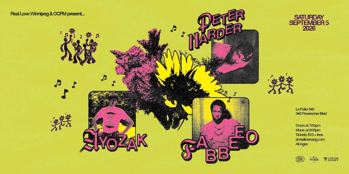 Event image for Peter Harder, AYOZAK & Fabbeeo at Le Patio 340