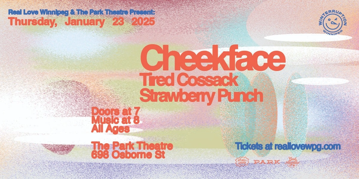 Event image for Cheekface w/ Tired Cossack & Strawberry Punch