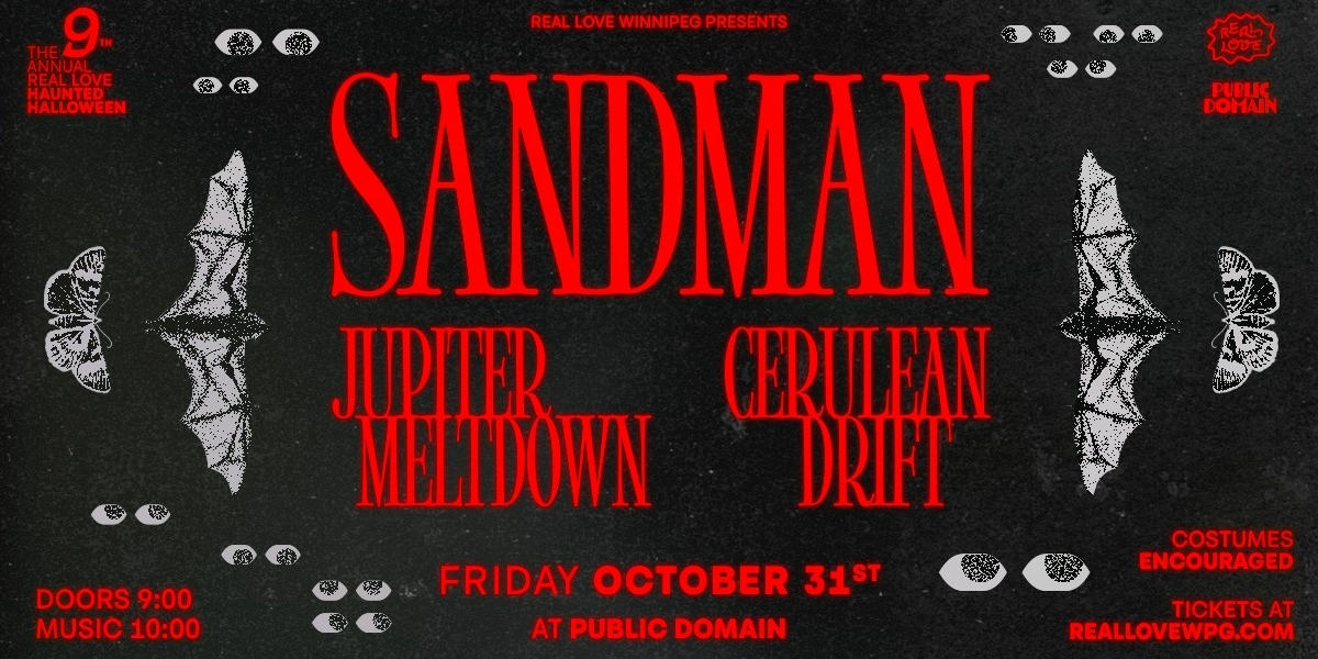 Event image for Haunted Halloween ~ Sandman with Jupiter Meltdown and Cerulean Drift