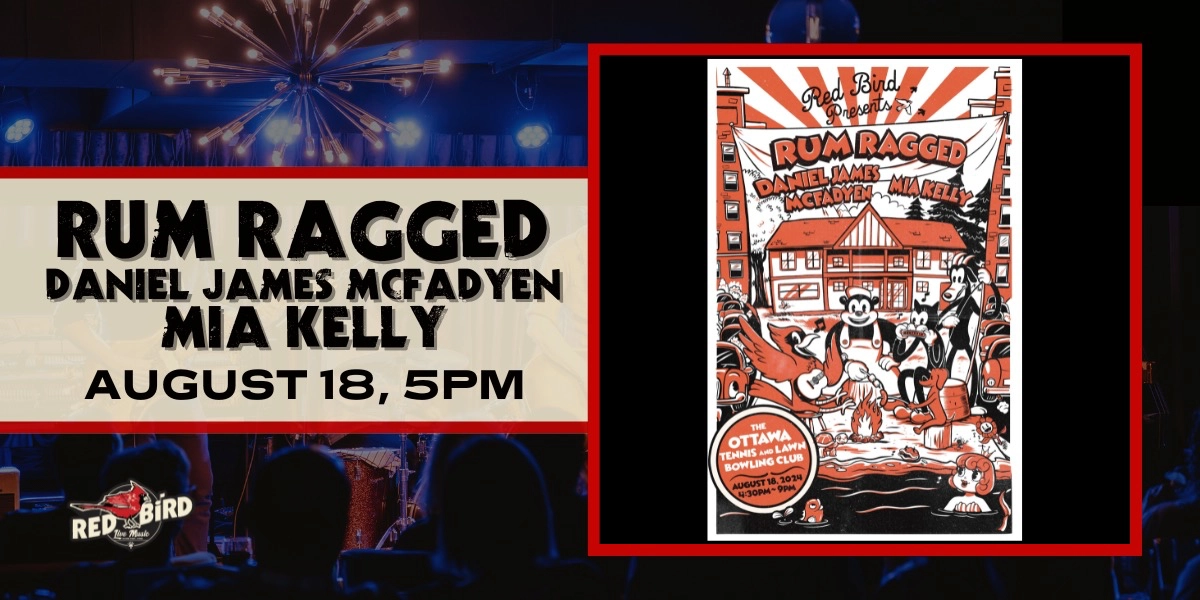 Event image for Rum Ragged, Daniel James McFadyen, Mia Kelly Live at the OTLBC