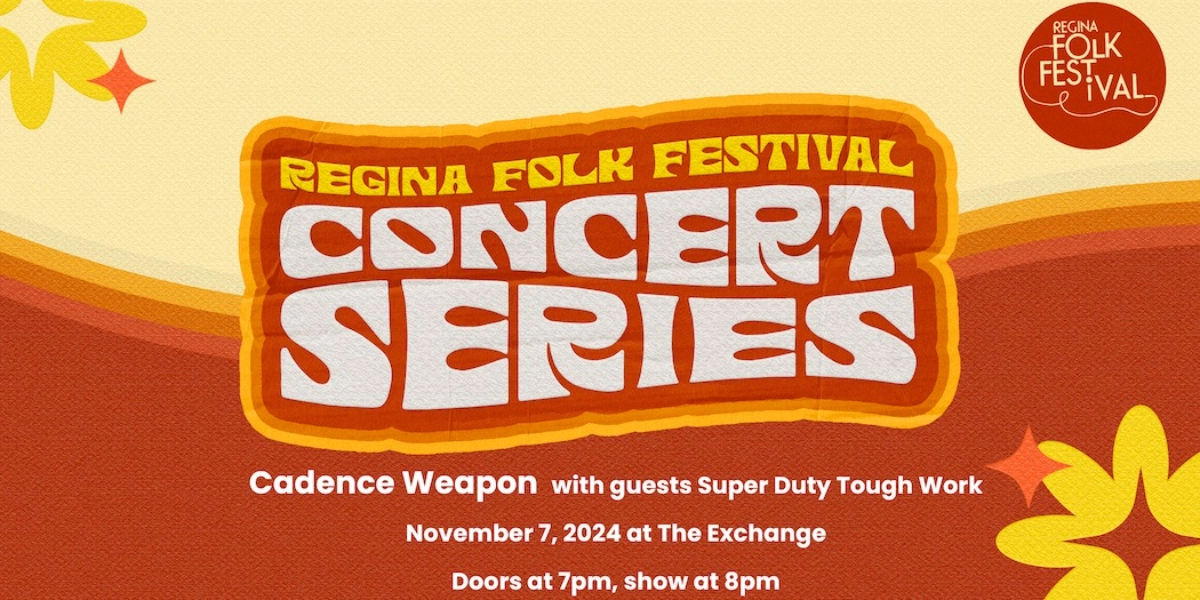 Event image for Regina Folk Festival and Swamp Fest Present: CADENCE WEAPON