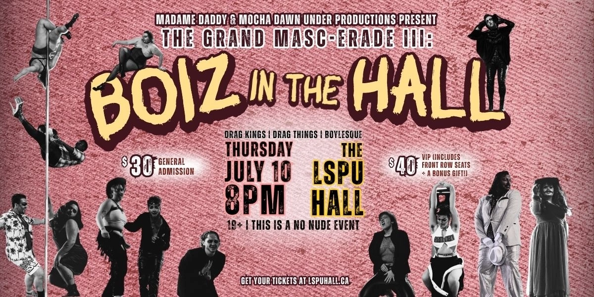 Event image for The Grand Masc-erade III: Boiz in the Hall