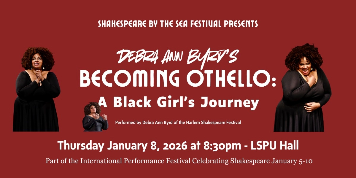 Event image for Debra Ann Byrd's BECOMING OTHELLO: A BLACK GIRL'S JOURNEY