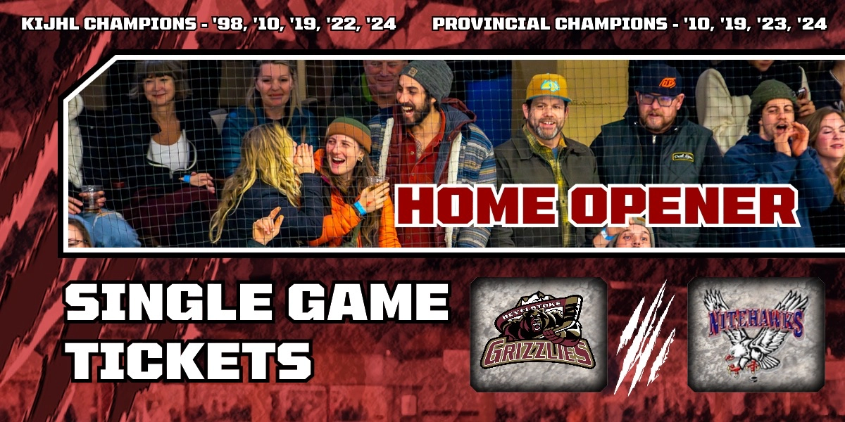Event image for Revelstoke Grizzlies vs. Beaver Valley Nitehawks - HOME OPENER