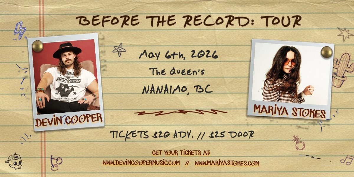 Event image for Devin Cooper & Mariya Stokes | Live at The Queen's