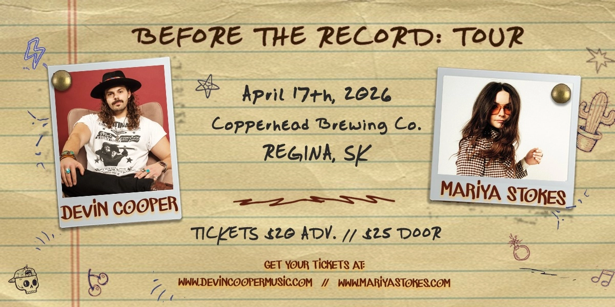 Event image for Devin Cooper & Mariya Stokes | Live at Copperhead Brewing Co.