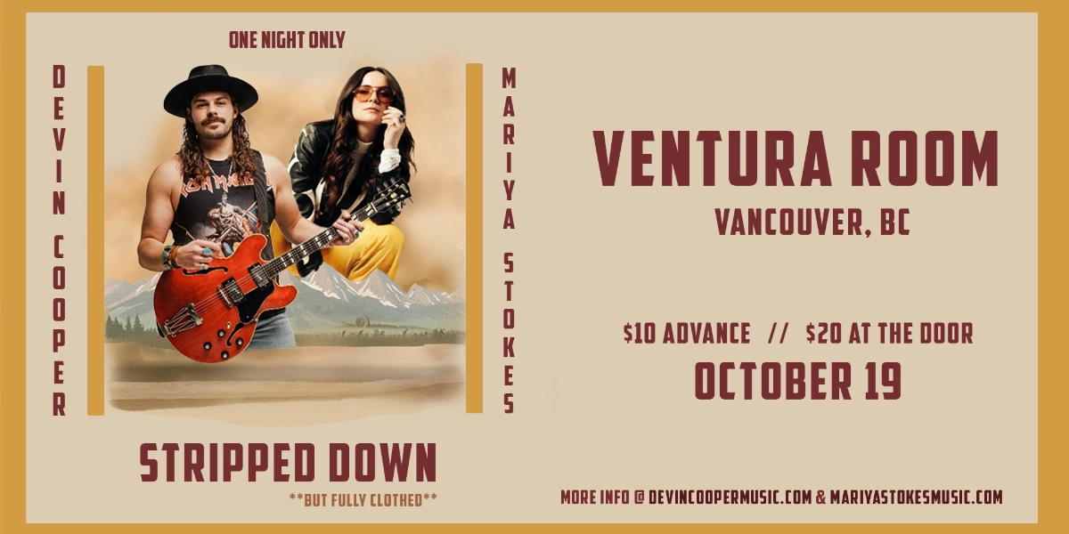 Event image for Mariya Stokes & Devin Cooper | Live at Ventura Room