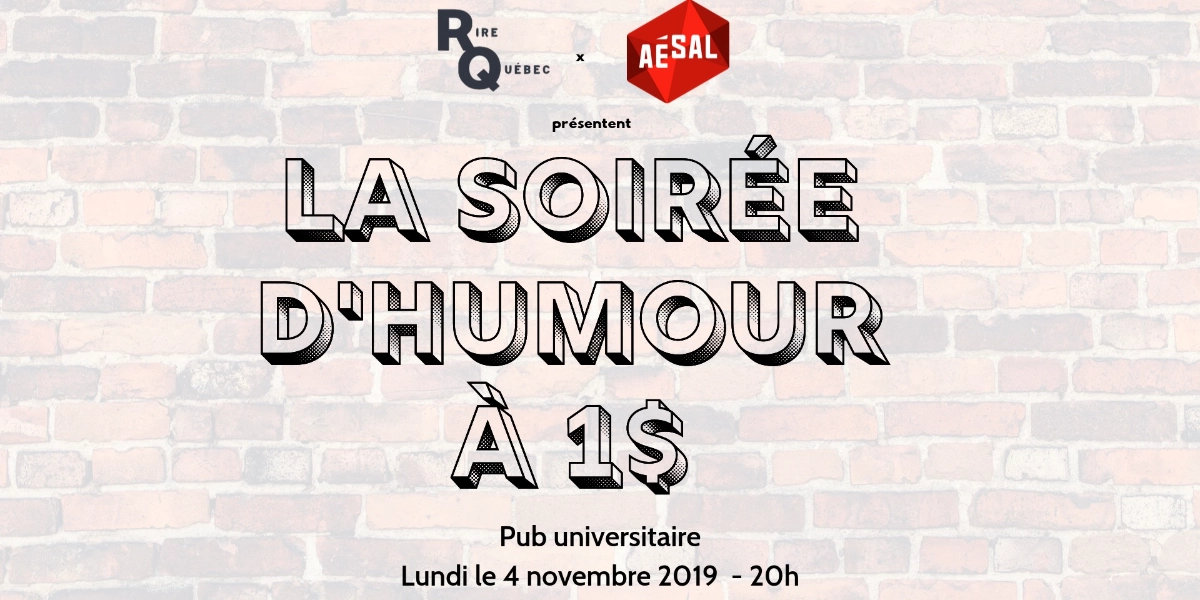 Event image for La Soirée d'humour à 1$