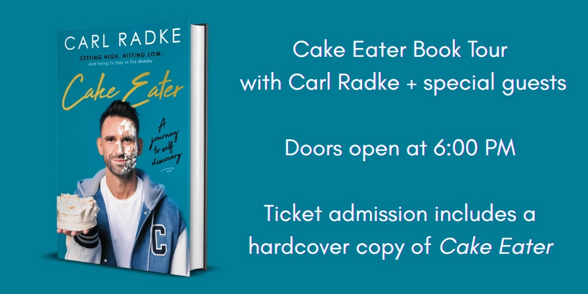 Event image for Cake Eater VIP Book Launch with Carl Radke