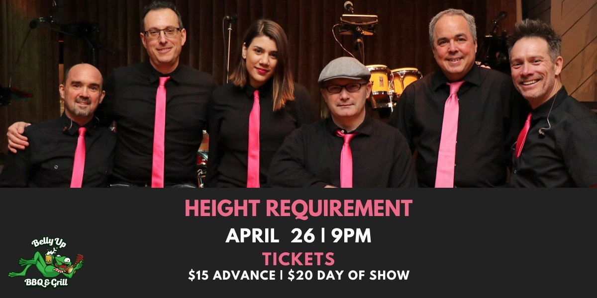 Event image for Belly Up Presents Height Requirement