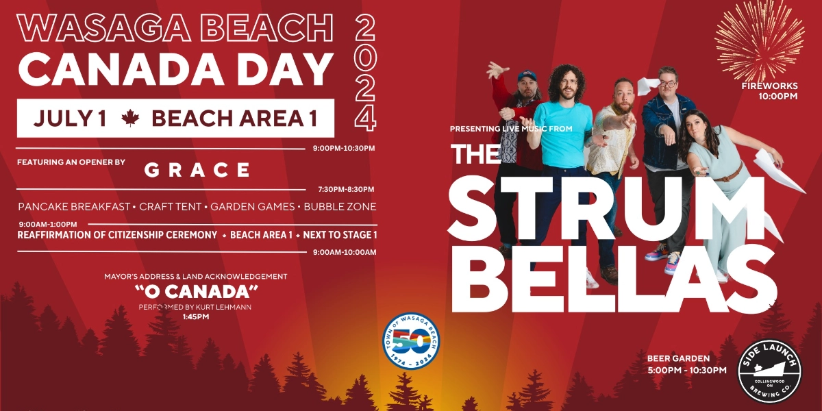 Event image for The Strumbellas, Wasaga Beach Canada Day Concert: VIP Area & Beer Garden Tickets