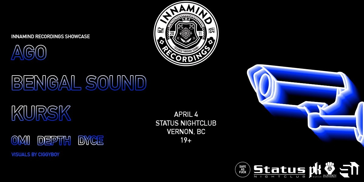 Event image for Safe as Fuck X Innamind Showcase ft. Ago, Bengal Sound, Kursk