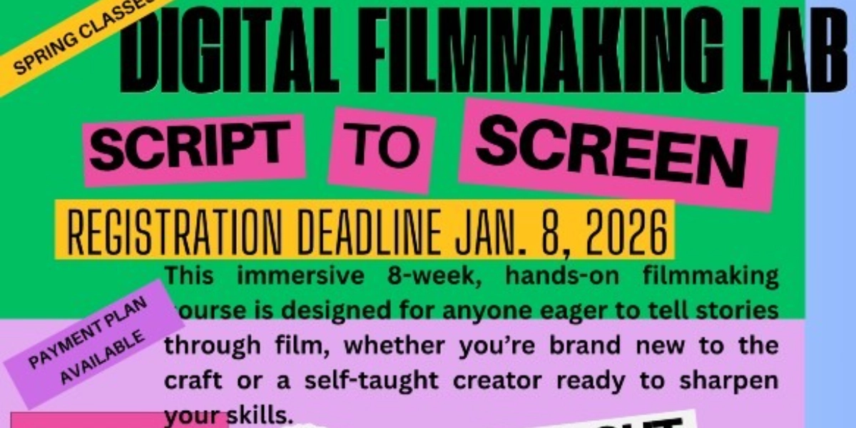 Event image for Digital Filmmaking Lab: Script to Screen