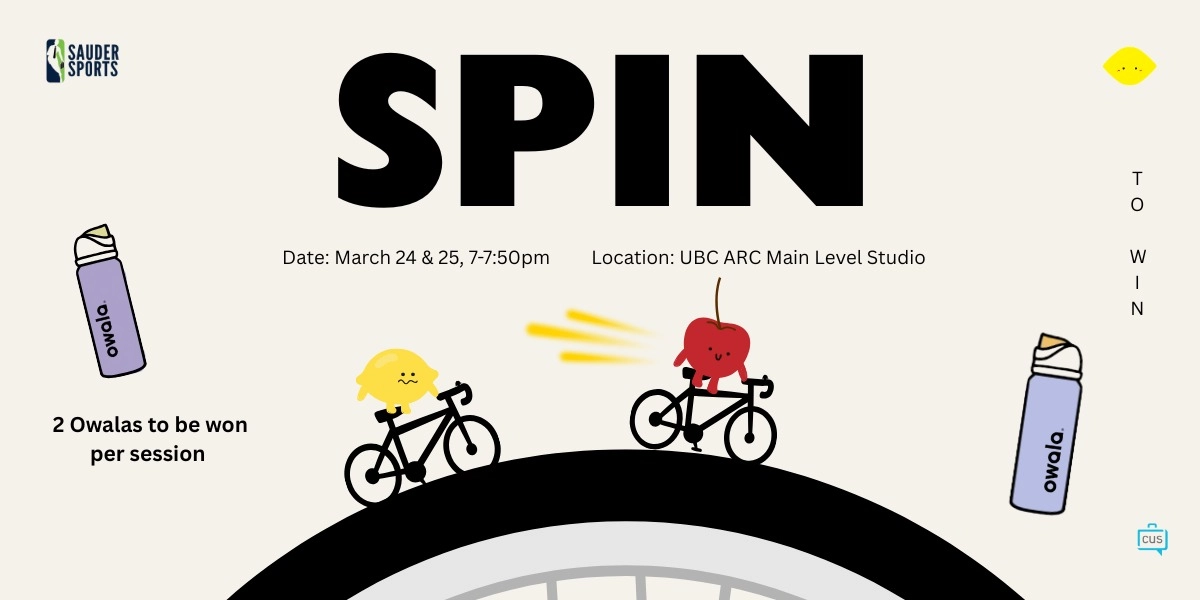 Event image for HeWe x Sauder Sports Spin Class