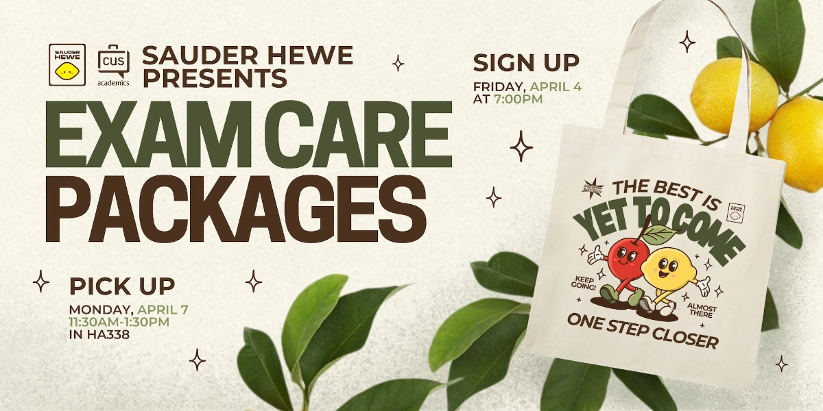 Event image for Exam Care Packages (11:30am - 1:30pm)