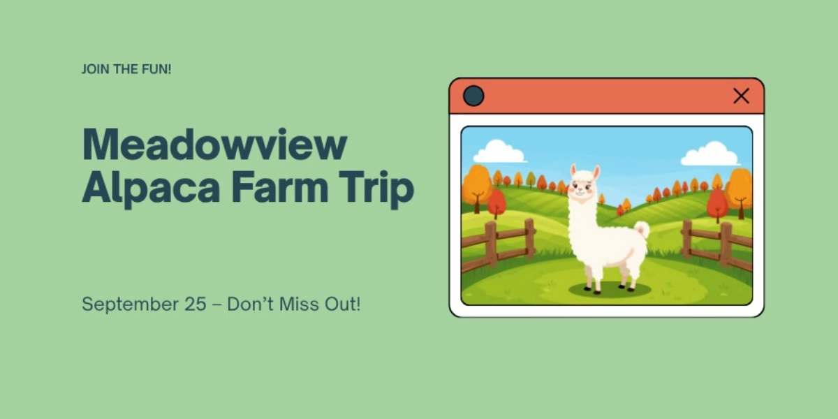Event image for Trip to Meadowview Alpaca Farm