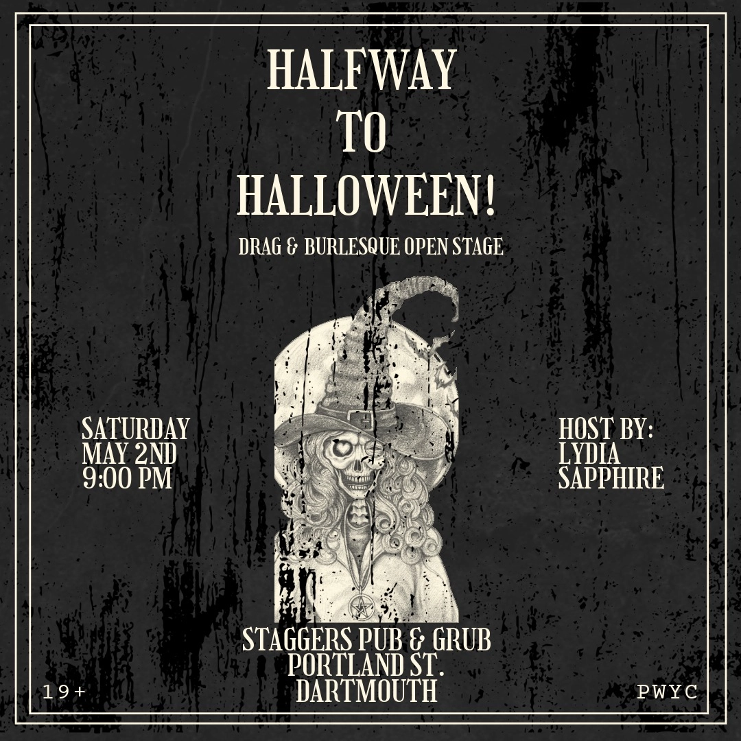 Event image for Halfway to Halloween: Drag & Burlesque Open Stage