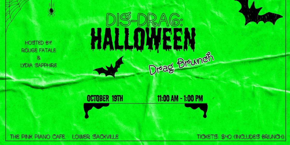 Event image for Dis-Drag Halloween: A Drag Brunch