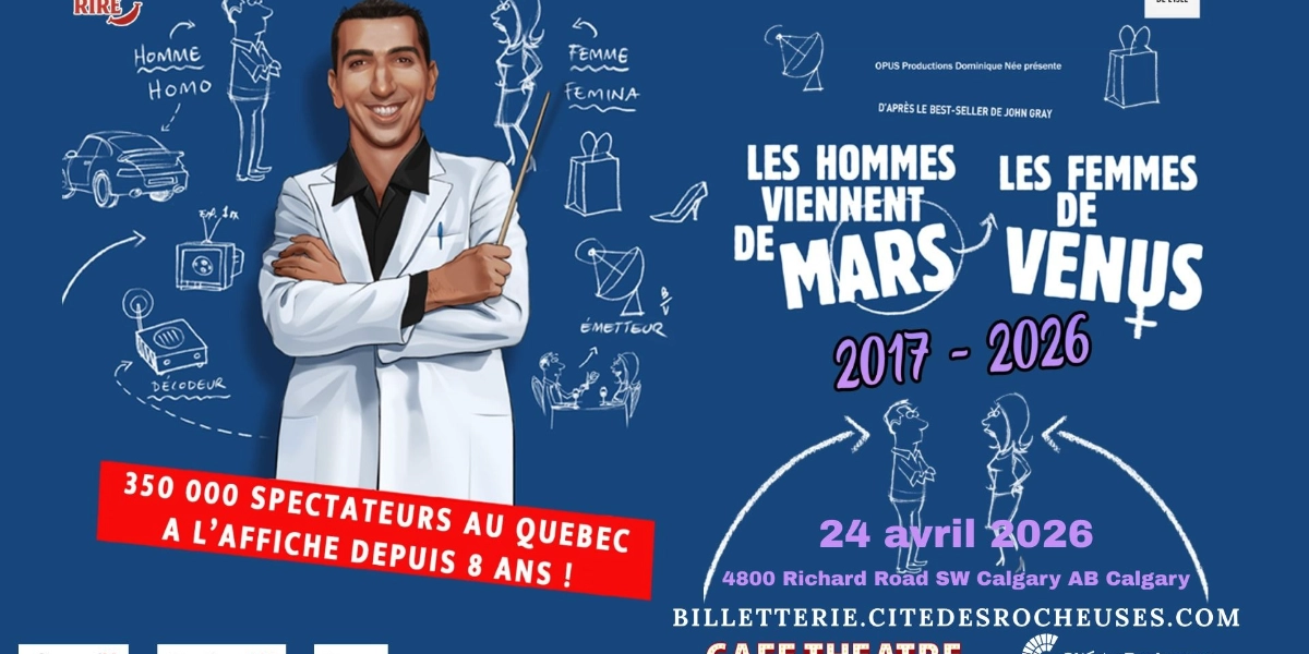 Event image for Théâtre : LES HOMMES VIENNENT DE MARS, LES FEMMES DE VENUS