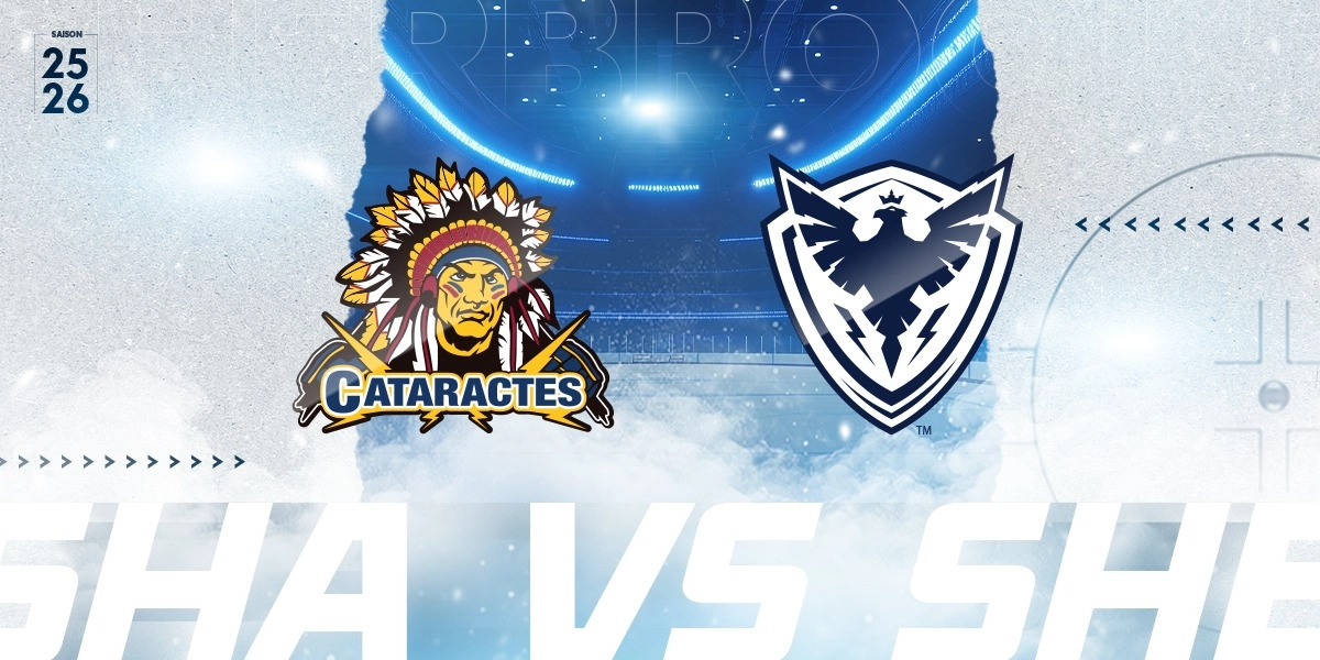 Image d'événement pour 16 novembre 2025 - Cataractes de Shawinigan vs Phoenix de Sherbrooke
