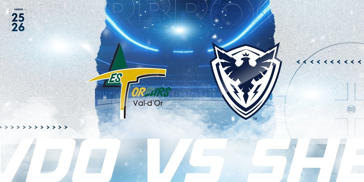 Image d'événement pour 14 mars 2026 - Foreurs de Val d'Or vs Phoenix de Sherbrooke