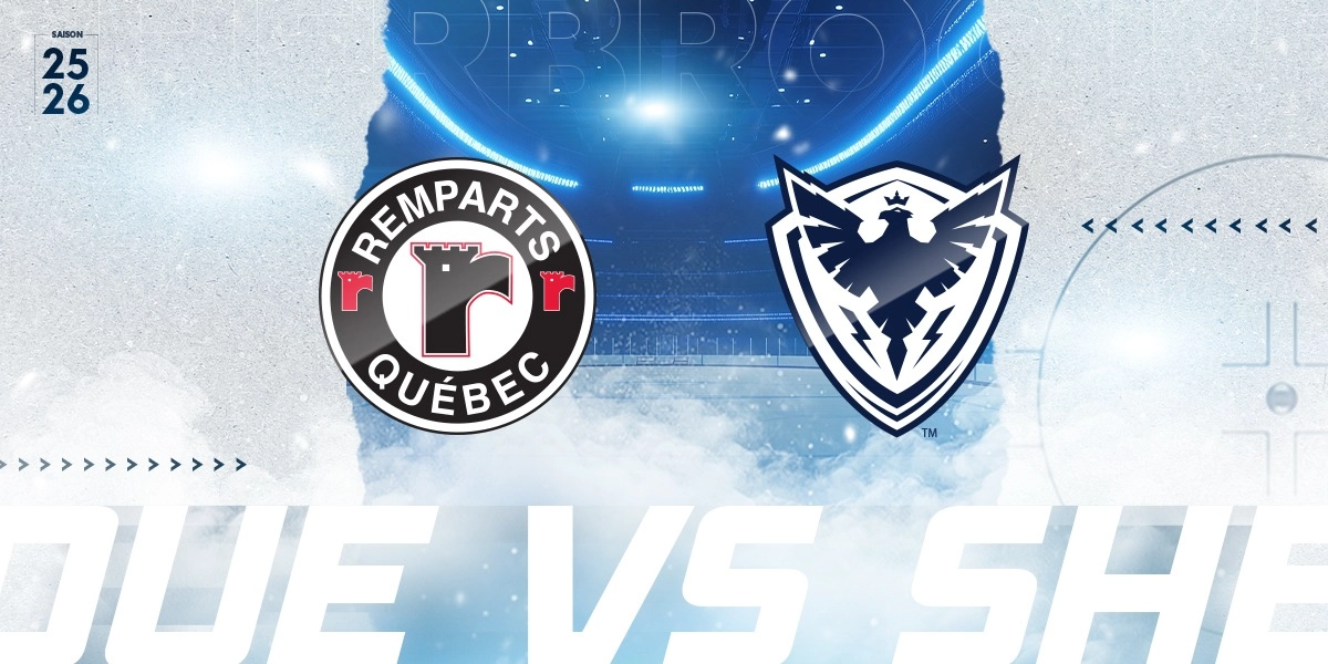Image d'événement pour 7 janvier 2026 - Remparts de Québec vs Phoenix de Sherbrooke