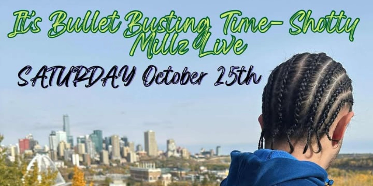 Event image for Bullet Busting Time Shotty Millz Live at South Common Rec Room