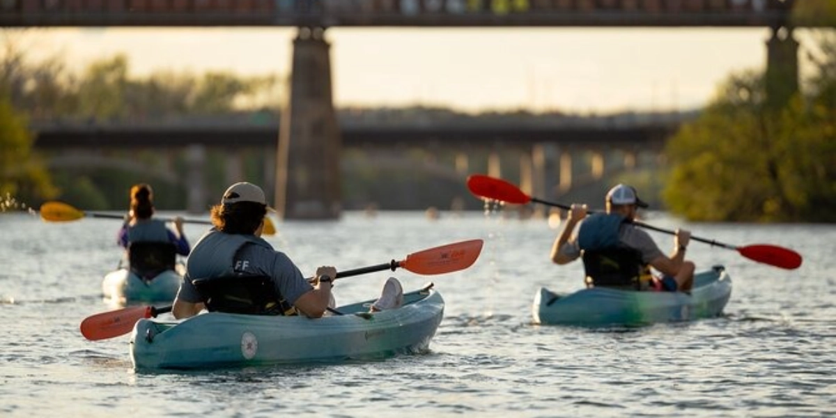 Event image for Guided Sunset Bat Kayak Tour in Austin