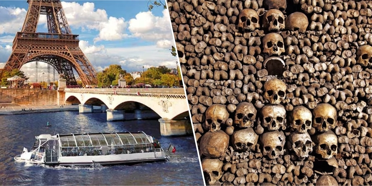 Event image for Catacombs of Paris Entry Ticket + Seine River Cruise