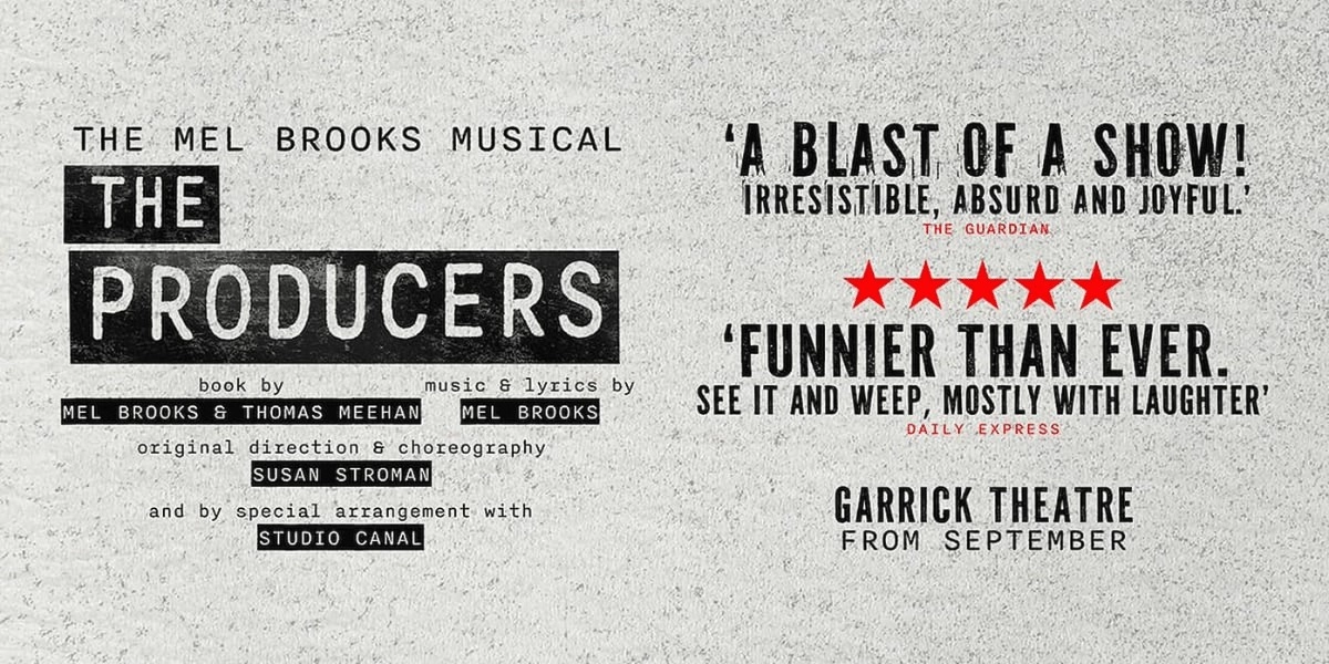 Event image for The Producers at Garrick Theatre