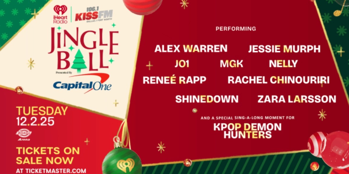Event image for 106.1 KISS FM Jingle Ball: Alex Warren, Jessie Murph, & Machine Gun Kelly
